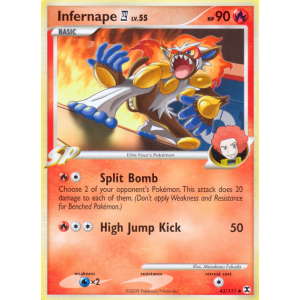 Infernape E4 43/111 Pokemon TCG Platinum Rising Rivals