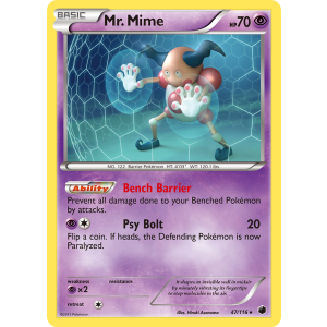 Mr. Mime 47/116 Pokemon TCG Black & White Plasma Freeze