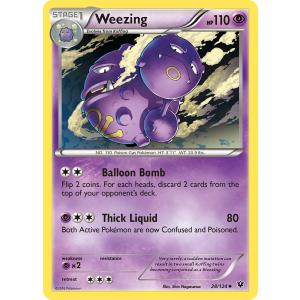 Weezing 28/124 Pokemon TCG XY Fates Collide