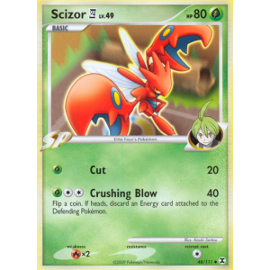 Scizor E4 48/111 Pokemon TCG Platinum Rising Rivals