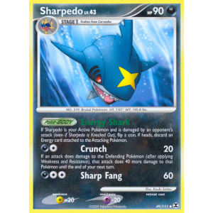 Sharpedo 49/111 Pokemon TCG Platinum Rising Rivals