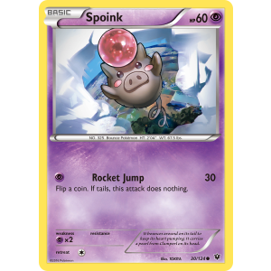 Spoink 30/124 Pokemon TCG XY Fates Collide