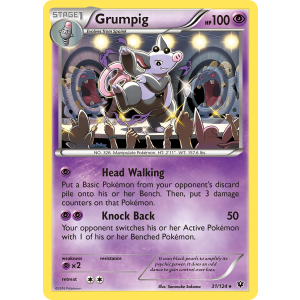 Grumpig 31/124 Pokemon TCG XY Fates Collide