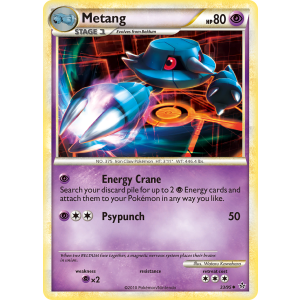 Metang 33/95 Pokemon TCG HeartGold & SoulSilver HSUnleashed