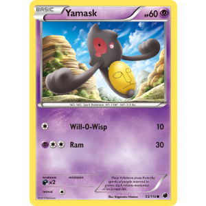 Yamask 55/116 Pokemon TCG Black & White Plasma Freeze