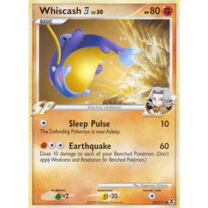 Whiscash E4 54/111 Pokemon TCG Platinum Rising Rivals