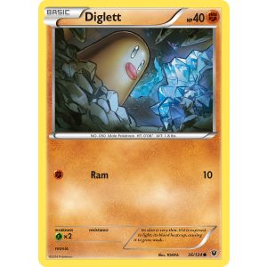 Diglett 36/124 Pokemon TCG XY Fates Collide