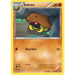 Kabuto 38/124 Pokemon TCG XY Fates Collide