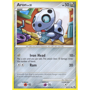 Aron 57/111 Pokemon TCG Platinum Rising Rivals