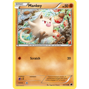 Mankey 59/116 Pokemon TCG Black & White Plasma Freeze