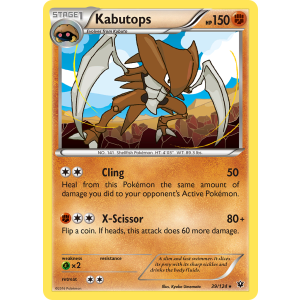 Kabutops 39/124 Pokemon TCG XY Fates Collide