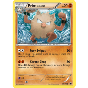 Primeape 60/116 Pokemon TCG Black & White Plasma Freeze