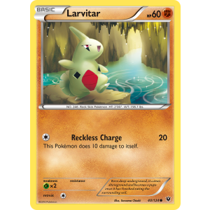 Larvitar 40/124 Pokemon TCG XY Fates Collide