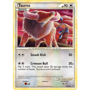 Tauros 41/95 Pokemon TCG HeartGold & SoulSilver HSUnleashed