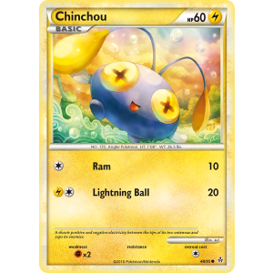 Chinchou 48/95 Pokemon TCG HeartGold & SoulSilver HSUnleashed