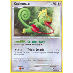 Kecleon 67/111 Pokemon TCG Platinum Rising Rivals