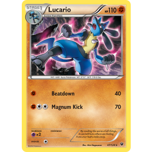 Lucario 47/124 Pokemon TCG XY Fates Collide