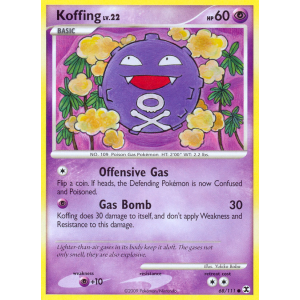 Koffing 68/111 Pokemon TCG Platinum Rising Rivals