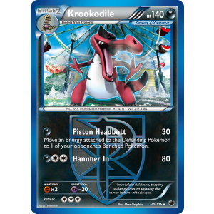 Krookodile 70/116 Pokemon TCG Black & White Plasma Freeze