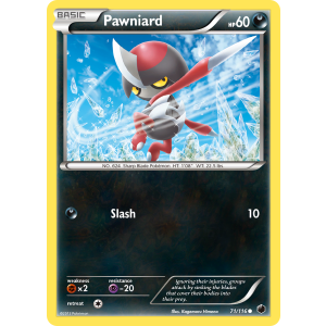 Pawniard 71/116 Pokemon TCG Black & White Plasma Freeze