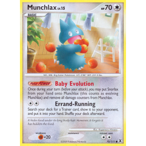 Munchlax 70/111 Pokemon TCG Platinum Rising Rivals