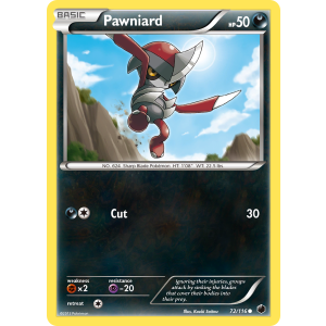 Pawniard 72/116 Pokemon TCG Black & White Plasma Freeze