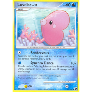 Luvdisc 77/106 Pokemon TCG Diamond & Pearl Great Encounters