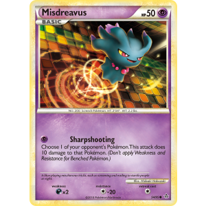 Misdreavus 54/95 Pokemon TCG HeartGold & SoulSilver HSUnleashed