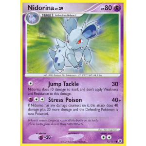 Nidorina 73/111 Pokemon TCG Platinum Rising Rivals