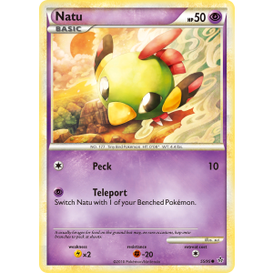 Natu 55/95 Pokemon TCG HeartGold & SoulSilver HSUnleashed