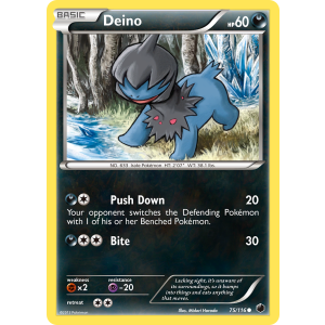 Deino 75/116 Pokemon TCG Black & White Plasma Freeze