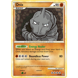 Onix 56/95 Pokemon TCG HeartGold & SoulSilver HSUnleashed