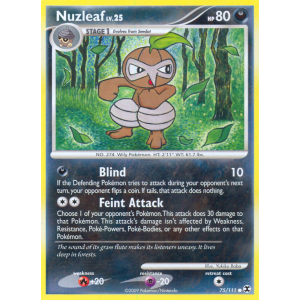 Nuzleaf 75/111 Pokemon TCG Platinum Rising Rivals