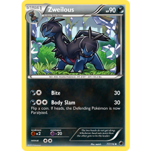 Zweilous 77/116 Pokemon TCG Black & White Plasma Freeze