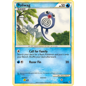 Poliwag 58/95 Pokemon TCG HeartGold & SoulSilver HSUnleashed