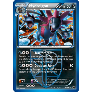 Rare Holo Hydreigon 78/116 Pokemon TCG Black & White Plasma Freeze