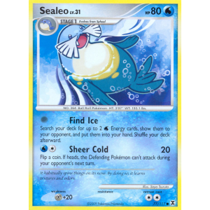 Sealeo 77/111 Pokemon TCG Platinum Rising Rivals