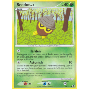 Seedot 78/111 Pokemon TCG Platinum Rising Rivals