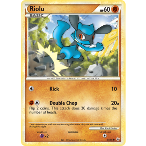 Riolu 60/95 Pokemon TCG HeartGold & SoulSilver HSUnleashed