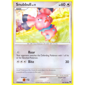 Snubbull 84/106 Pokemon TCG Diamond & Pearl Great Encounters