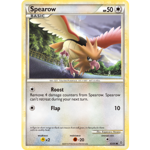 Spearow 62/95 Pokemon TCG HeartGold & SoulSilver HSUnleashed