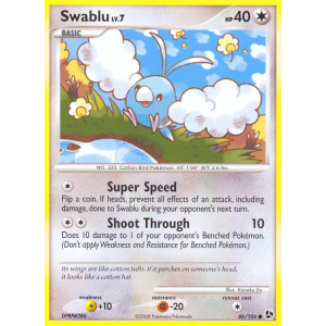 Swablu 86/106 Pokemon TCG Diamond & Pearl Great Encounters