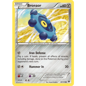 Bronzor 60/124 Pokemon TCG XY Fates Collide