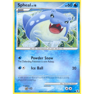 Spheal 82/111 Pokemon TCG Platinum Rising Rivals