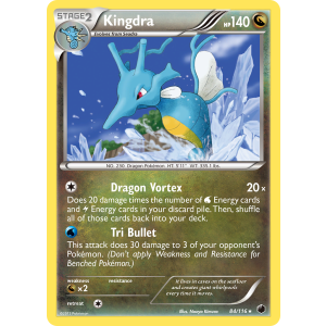 Rare Holo Kingdra 84/116 Pokemon TCG Black & White Plasma Freeze