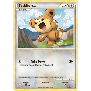 Teddiursa 65/95 Pokemon TCG HeartGold & SoulSilver HSUnleashed