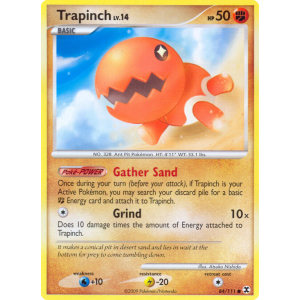 Trapinch 84/111 Pokemon TCG Platinum Rising Rivals