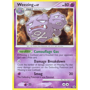 Weezing 87/111 Pokemon TCG Platinum Rising Rivals