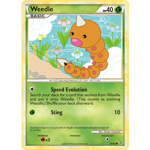 Weedle 69/95 Pokemon TCG HeartGold & SoulSilver HSUnleashed