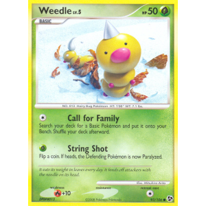 Weedle 93/106 Pokemon TCG Diamond & Pearl Great Encounters